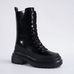Round Toe Zipper Booties Women military ankle Boots Manufacturer