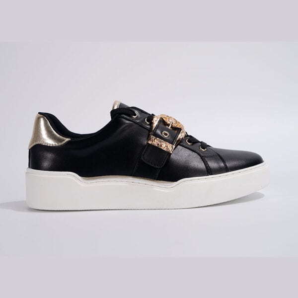 Women-Buckled-Low-top-Sneakers-In-Black