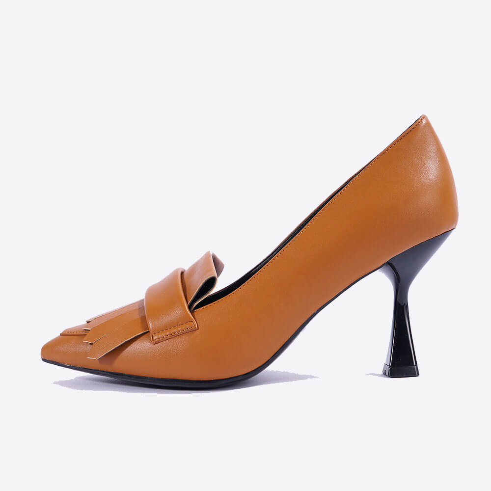 Uncommon Orange Pu Leather High Heeled Shoes For Women, 2023 Spring New  Arrival | SHEIN