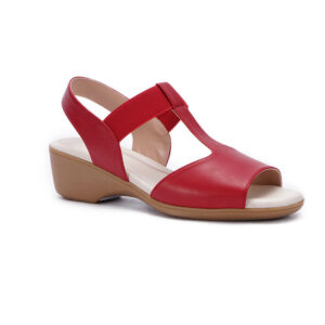 casual-leather-women-t-strap-sandals-in-red