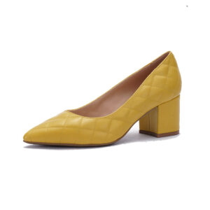 yellow-pointed-toe-slip-on-block-heel-dress-pumps