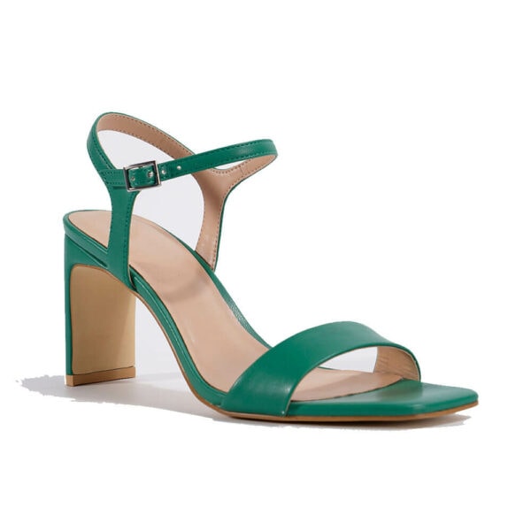 green-sandals-for-women-ankle-strap-high-heels