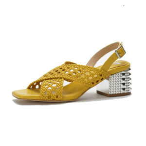 yellow-womens-heeled-slingback-sandals