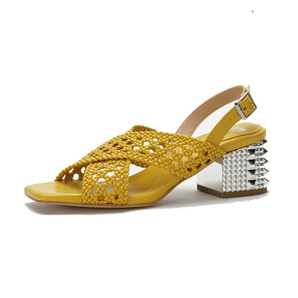 yellow-womens-heeled-slingback-sandals