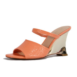 fashion-orange-round-toe-wedge-sandals-for-women