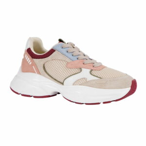 fashion-suede-mesh-upper-chunky-sneakers-for-women-lace-up