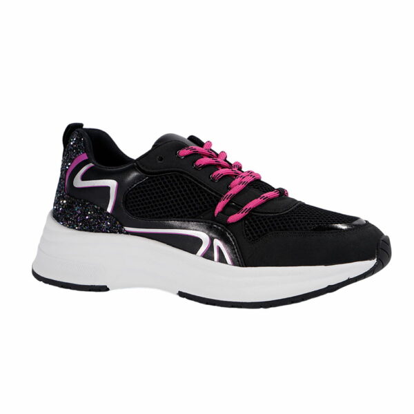 new-Casual-lightweight-black-sneakers-women-Lace-up