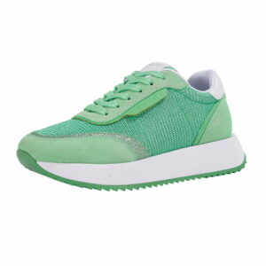 trendy-suede-green-sneakers-women-lace-up