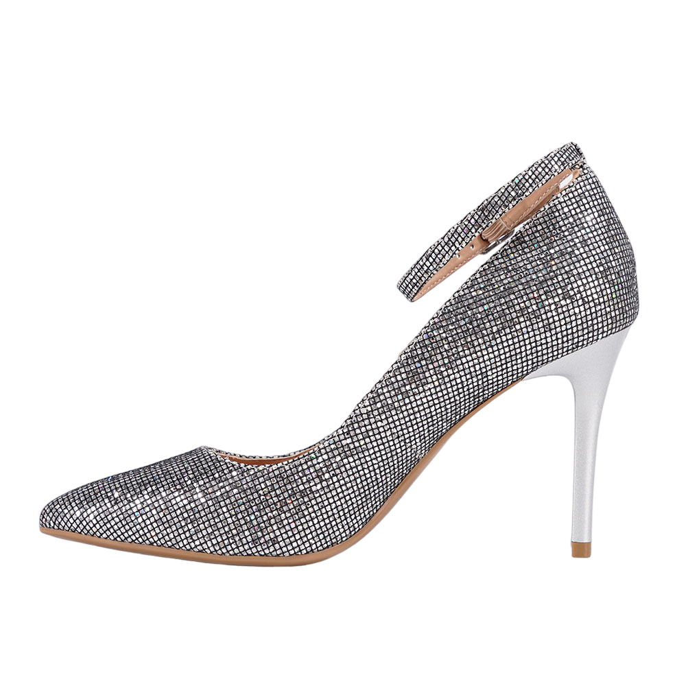 Ankle Strap Pointed Toe Rhinestone High Heel Pumps Women Ankle Strap Pointed Toe Rhinestone High Heel Pumps Women