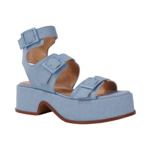 blue-buckle-decor-denim-platform-sandals