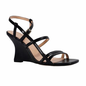 leather-open-toe-black-wedge-sandals-women