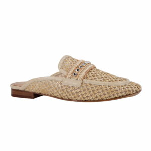 rhinestones-flat-woven-loafer-mule-women