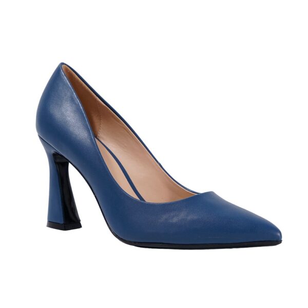 fashion-Leather-navy-blue-heels-for-women