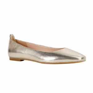 comfy-square-toe-gold-ballet-flats-for-women