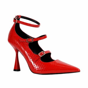 chic-stiletto-heels-red-patent-pumps-buckle-strap