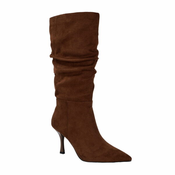 Suede-knee-high-boots-for-women-Zip-up